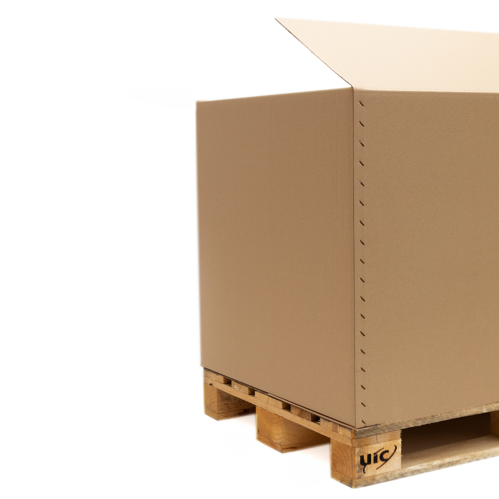 Cajas de Cartón Tamaño Palet Europeo en Canal Doble 120x80x60 cm (4  Solapas) - Caja Cartón Embalaje .Com