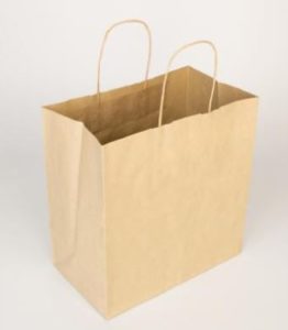 Bolsa papel Take Away Kraft Verjurado 110grs