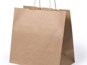 Bolsa papel Take Away Kraft Verjurado