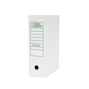 Caja Archivo Blanco Let's Pack 260x100x350mm
