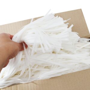 virutas de papel de seda blanco
